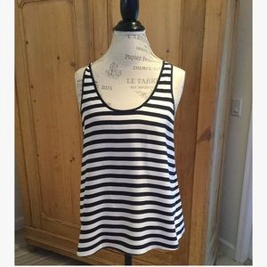 Juicy Couture silk black and white tank top